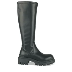 Bottes NOIR Femme Motif Uni A Enfiler
