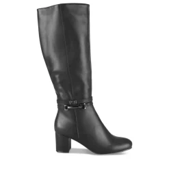 Bottes NOIR Femme Motif Uni Fermeture éclair