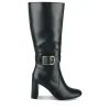 Bottes NOIR Femme Motif Uni Fermeture éclair