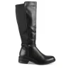 Bottes NOIR Femme Motif Uni Fermeture éclair