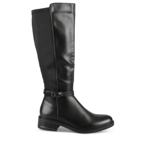 Bottes NOIR Femme Motif Uni Fermeture éclair
