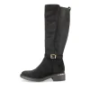 Bottes NOIR Femme Motif Uni A Enfiler