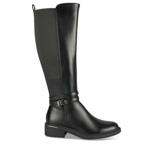 Bottes NOIR Femme Motif Uni Fermeture éclair