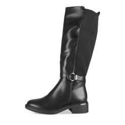 Bottes NOIR Femme Motif Uni A Enfiler