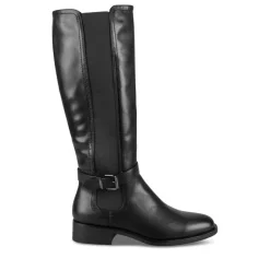 Bottes NOIR Femme Motif Uni Fermeture éclair