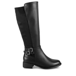 Bottes NOIR Femme Motif Uni Fermeture éclair