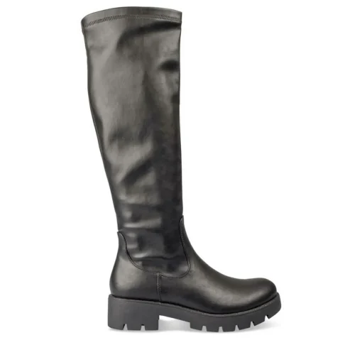 Bottes NOIR Femme Motif Uni Fermeture éclair