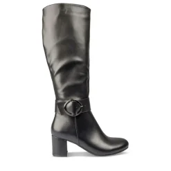 Bottes NOIR Femme Motif Uni Fermeture éclair