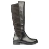 Bottes NOIR Femme Motif Uni Fermeture éclair
