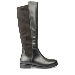 Bottes NOIR Femme Motif Uni Fermeture éclair