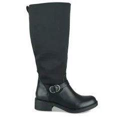 Bottes NOIR Femme Motif Uni Fermeture éclair