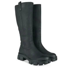 Bottes NOIR Femme Motif Uni Fermeture éclair