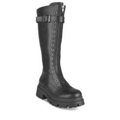 Bottes NOIR Femme Motif Uni Lacets