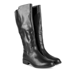 Bottes NOIR Femme Motif Uni Fermeture éclair