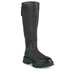 Bottes NOIR Femme Motif Uni Fermeture éclair