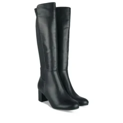Bottes NOIR Femme Motif Uni Fermeture éclair