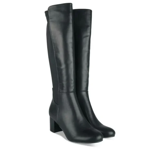 Bottes NOIR Femme Motif Uni Fermeture éclair