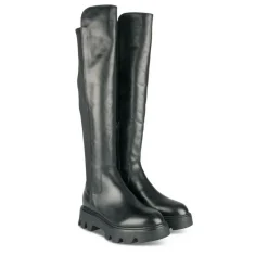 Bottes NOIR Femme Motif Uni Fermeture éclair