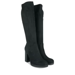 Bottes NOIR Femme Motif Uni Fermeture éclair