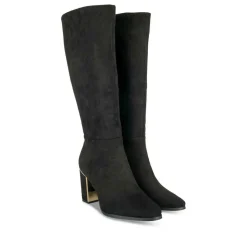 Bottes NOIR Femme Motif Uni Fermeture éclair