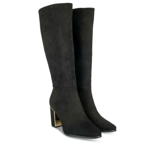 Bottes NOIR Femme Motif Uni Fermeture éclair