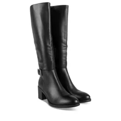 Bottes NOIR Femme Motif Uni Fermeture éclair