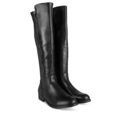 Bottes NOIR Femme Motif Uni Fermeture éclair