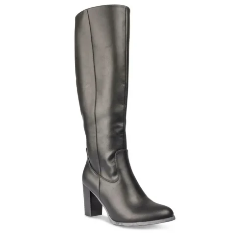 Bottes NOIR Femme Motif Uni Fermeture éclair