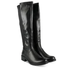 Bottes NOIR Femme Motif Uni Fermeture éclair
