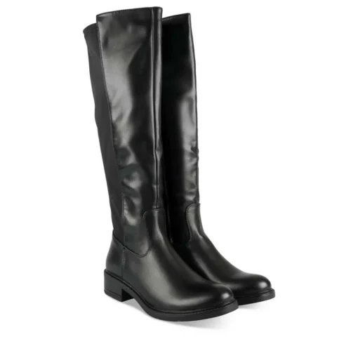 Bottes NOIR Femme Motif Uni Fermeture éclair