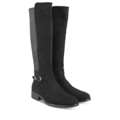 Bottes NOIR Femme Motif Uni Fermeture éclair
