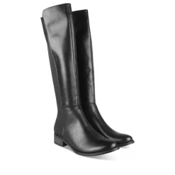 Bottes NOIR Femme Motif Uni Fermeture éclair