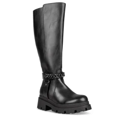 Bottes NOIR Femme Motif Uni Fermeture éclair