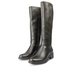 Bottes NOIR Femme Motif Uni Fermeture éclair