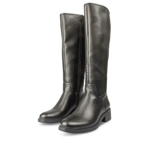 Bottes NOIR Femme Motif Uni Fermeture éclair