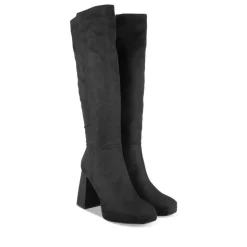 Bottes NOIR Femme Motif Uni Fermeture éclair
