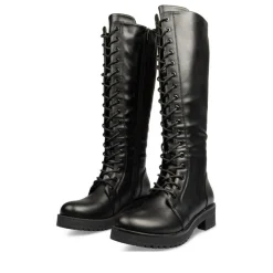 Bottes NOIR Femme Motif Uni Fermeture éclair