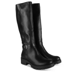Bottes NOIR Femme Motif Uni Fermeture éclair