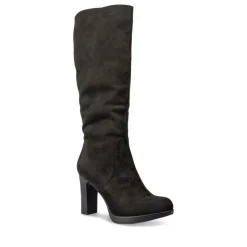 Bottes NOIR Femme Motif Uni Fermeture éclair