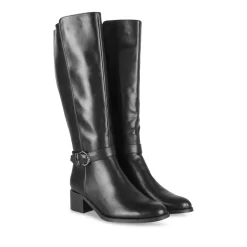 Bottes NOIR Femme Motif Uni Fermeture éclair