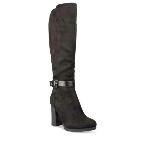 Bottes NOIR Femme Motif Uni Fermeture éclair