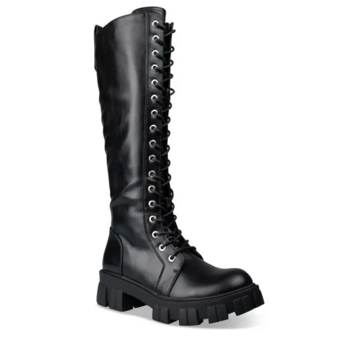 Bottes NOIR Femme Motif Uni Fermeture éclair