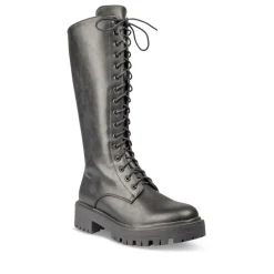 Bottes NOIR Femme Motif Uni Fermeture éclair