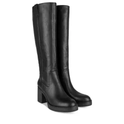Bottes NOIR Femme Motif Uni Fermeture éclair