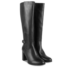 Bottes NOIR Femme Motif Uni Fermeture éclair