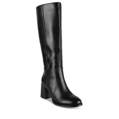 Bottes NOIR Femme Motif Uni Fermeture éclair