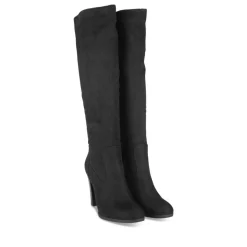 Bottes NOIR Femme Motif Uni Fermeture éclair