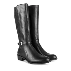 Bottes NOIR Femme Motif Uni A Enfiler