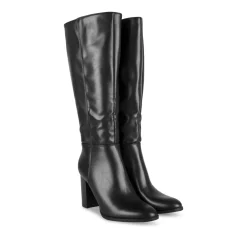 Bottes NOIR Femme Motif Uni A Enfiler
