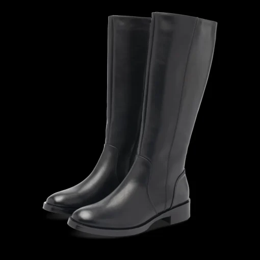 Bottes NOIR Femme Motif Uni Fermeture éclair